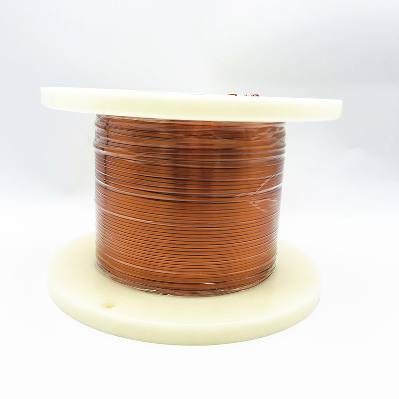 Aiw Insulation Flat / Rectangular Copper Wire Magnetic 0.2mm