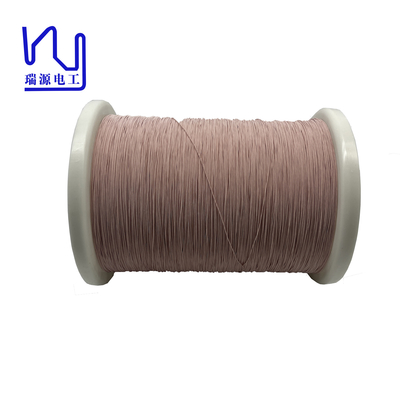 High Temperature Copper UEW Insulation Litz Wire 0.1mm Diameter Nylon Jacket 20 Strands