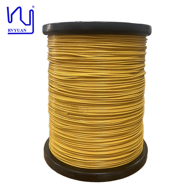 Extruded ETFE Litz Wire 0.1mm*250 Class 155 Copper Conductor