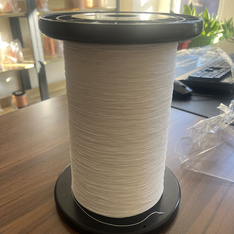 99.999% 5N OCC Natural Silk Covered Silver Litz Wire For High End Audio