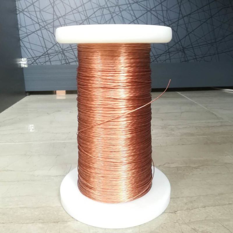0.12mm 0.15mm 0.18 Strands Solderable Copper litz wire For Transformers