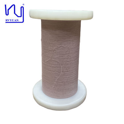 यूएसटीसी क्लास 155 0.025मिमी*7 इंसुलेटेड सिल्क कवर्ड कॉपर लिट्ज़ वायर 500वी रेटेड वोल्टेज