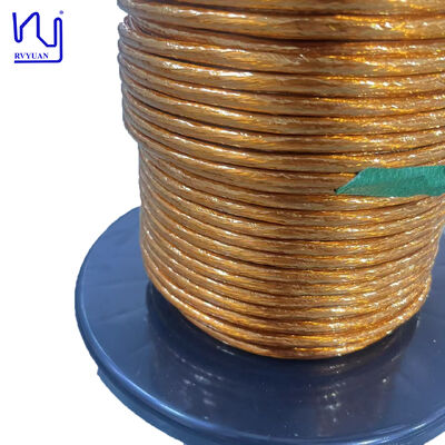 2UEW-H-F 0.32mm x 156 स्ट्रैंड्स हाई वोल्टेज पीआई टेप लिट्ज़ वायर 6000V ब्रेकडाउन वोल्टेज के साथ NEV सुरक्षा प्रणालियों के लिए