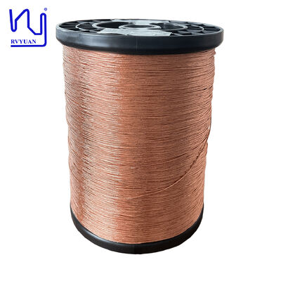 1UEW-H 0.1mm AWG38 60-स्ट्रैंड इनेमल लिッツ वायर ट्रांसफार्मर वाइंडिंग के लिए 180°C अधिकतम तापमान के साथ